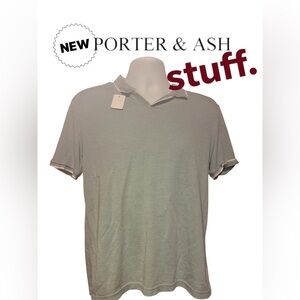 Porter & Ash Men's Gray Polo Shirt